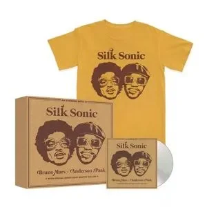 SILK SONIC CD+GOLD Tシャツ (LARGE) BOX New Exclusive CD Boxset includes Silk Sonic Vegas Residency